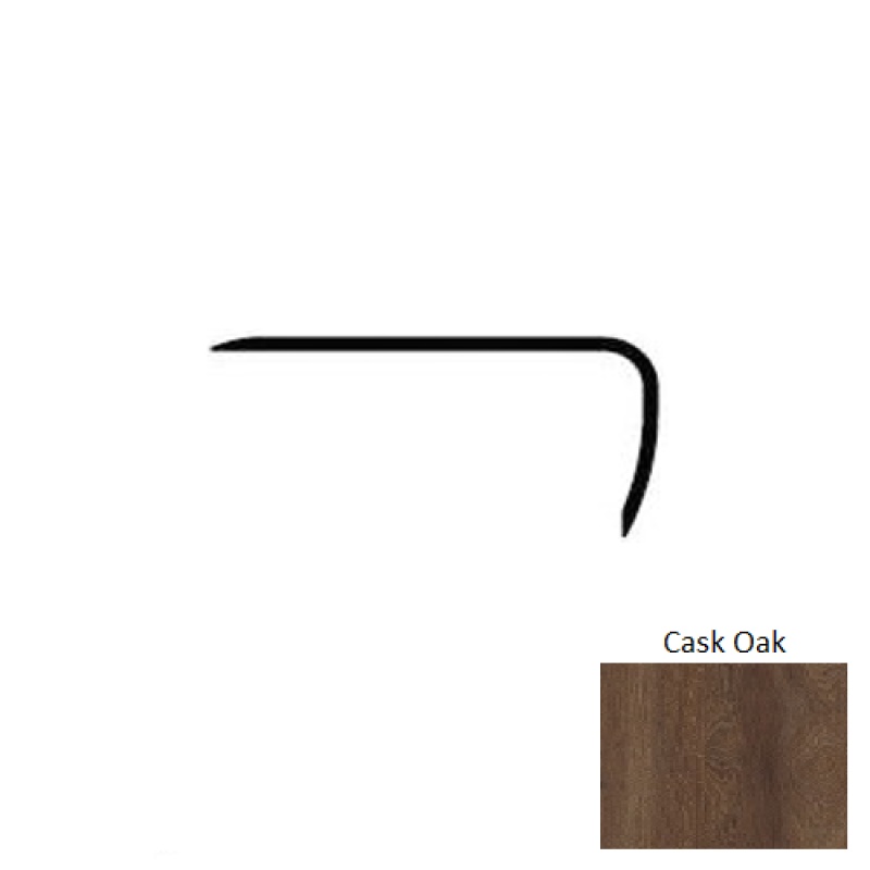 Lamdura Visions Cask Oak Laminate Wood Moulding / Trim - 94" Stair Nose - Embossed