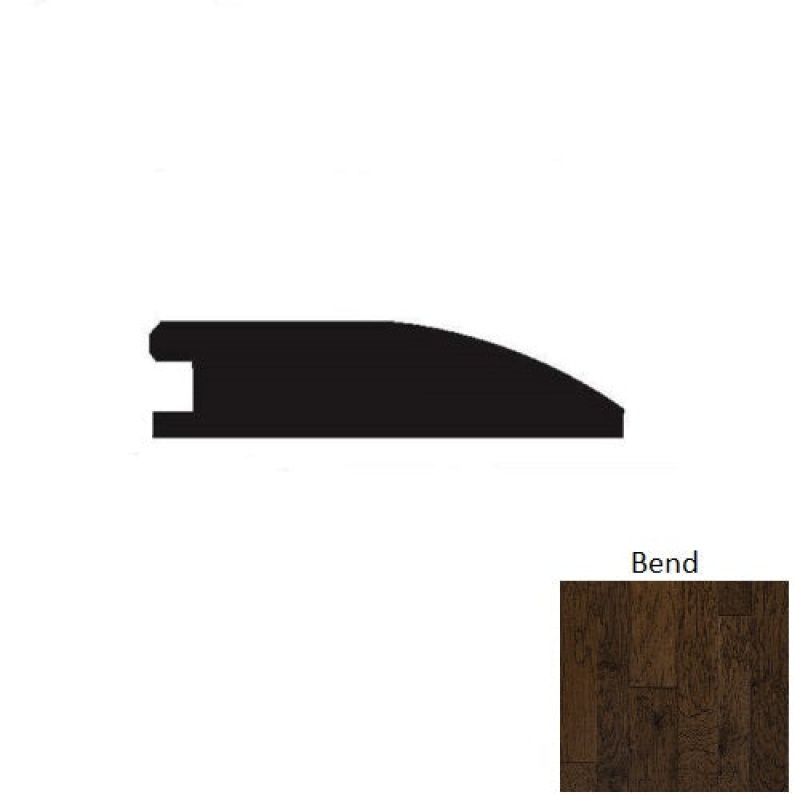 Timeless Collection Bend Hardwood Moulding / Trim - 2" X 90" Reducer - Hand Scraped