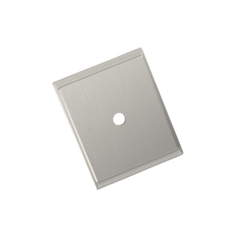 Maymont Zinc Knob Cabinet Backplate - Satin Nickel - 1 5/8" (41 Mm) Length