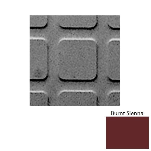 Flextones Burnt Sienna Sq Square 2 Rubber Distinct Designs Tile - Textured - 18" X 18"