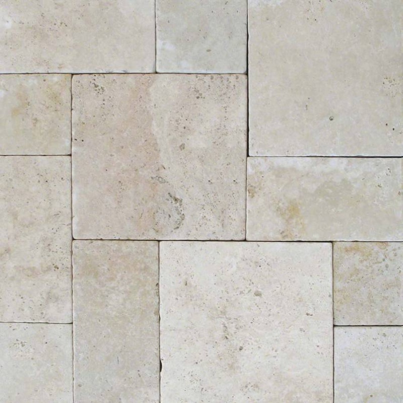 Tuscany Beige Travertine Versailles Pattern - Tumbled - Various Sizes