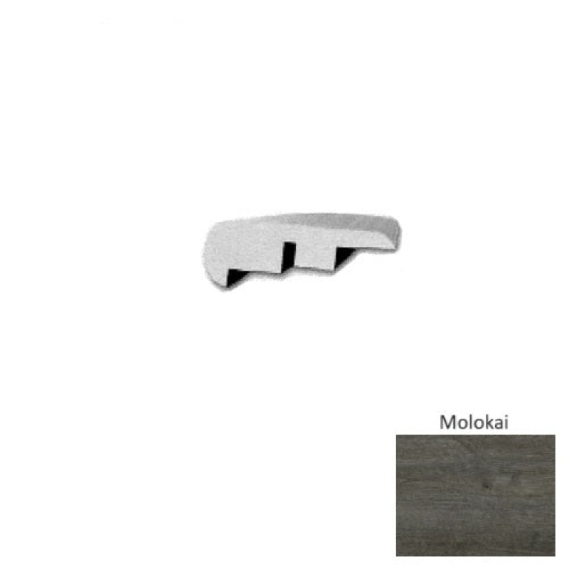 Molokai Luxury Vinyl Moulding / Trim - 94" Overlap Stair Nose - Urethane Ceramic Bead