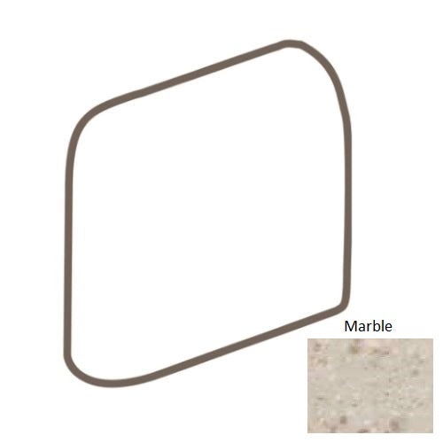 Keystones D325 Marble 1" x 1" Bullnose Outcorner Trim – Matte
