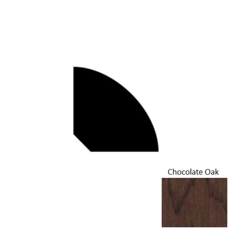 Chocolate Oak Hardwood Quarter Round Trim