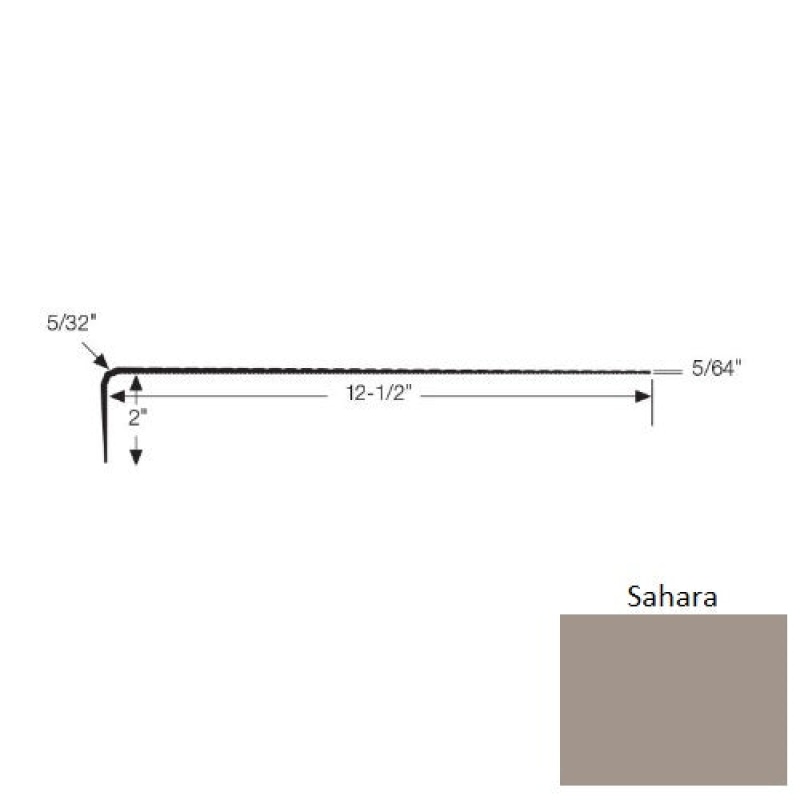 Sahara Vinyl Moulding / Trim Stair Tread