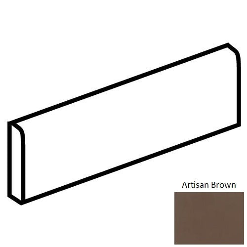 Color Wheel Classic Artisan Brown Ceramic Wall Trim