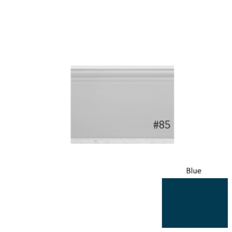 Pinnacle Plus #85 Fashion Blue Rubber Coil Wall Base - 4 1/4" X 60 Ft