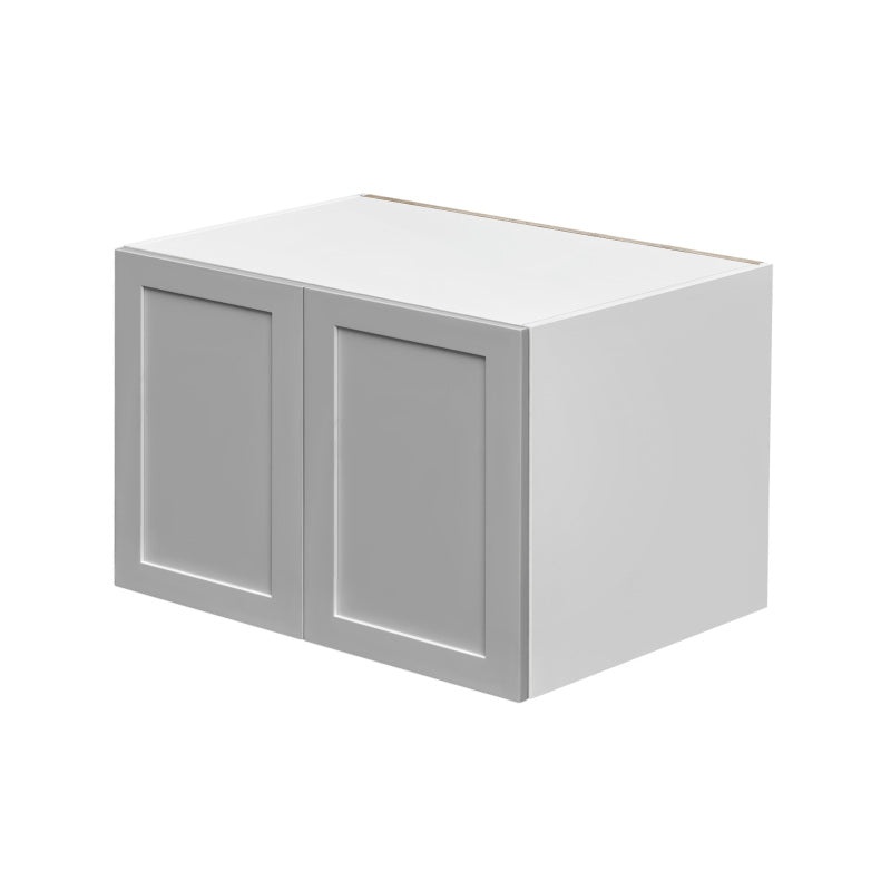Mallorca Dolphin Gray Shaker Wood Kitchen Wall Bridge Cabinet - 36" X 24" X 24" (Assembly Required) - Dolphin Gray