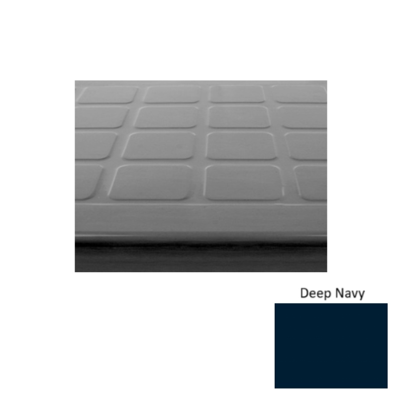 Solid 94 Deep Navy Raised Square Rubber (Sq) Stair Tread - Textured