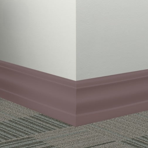 Johnsonite Burgundy Delinate Contoured Wall Base