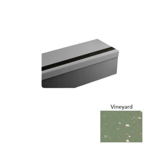 Johnsonite Vineyard Hammered Extended Depth Rubber Stair Tread Trim