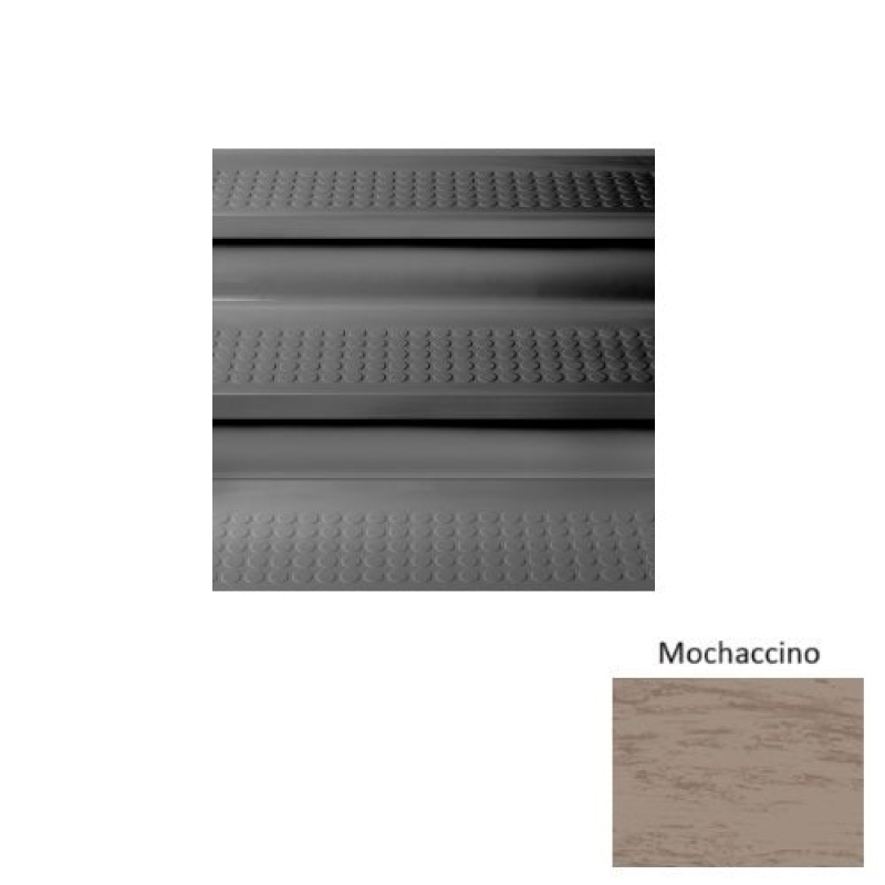 Marbleized 98 Mochaccino Vantage Raised Circular Rubber (Sq) Stair Tread - Textured