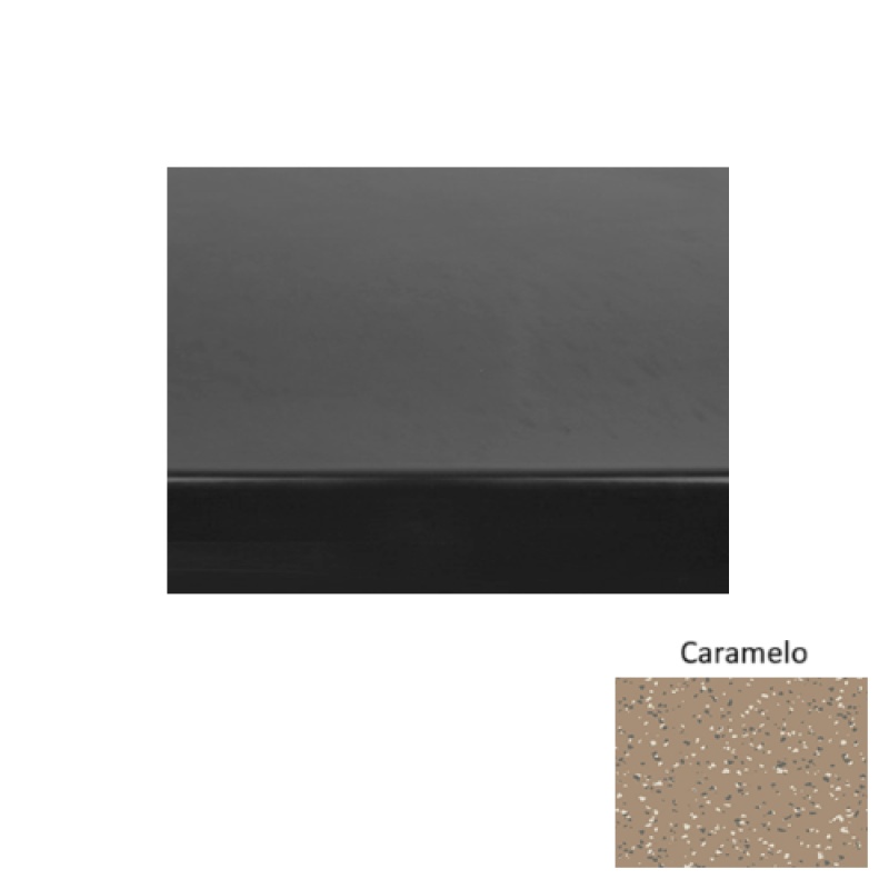 Fiesta 71 Caramelo Light Duty Rubber Stair Tread - Smooth