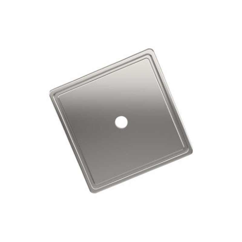 Thoreau Zinc Knob Cabinet Backplate - Polished Nickel - 1 9/16" (40 Mm)