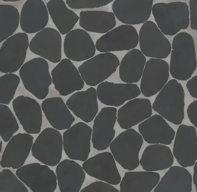 Waterbrook Super Black Jumbo Sliced Natural Stone Mosaic