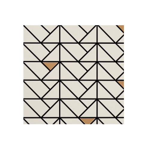 Eclettica Stare Cream Ceramic Mosaic - Triangle - Matte