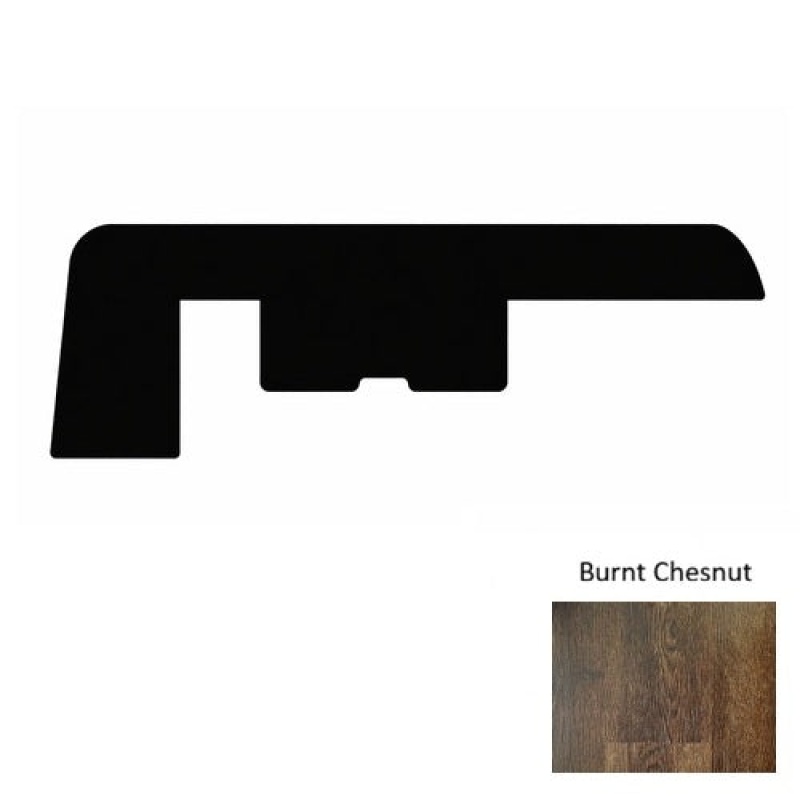 1100 Series Burnt Chestnut Luxury Vinyl Moulding / Trim - 94" End Cap - Embossed