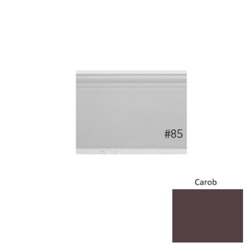 Pinnacle Plus #85 Fashion Carob Rubber Coil Wall Base - 4 1/4" X 60 Ft