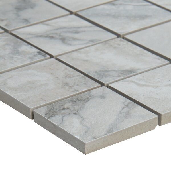 Napa Gray Ceramic Mosaic - 2" X 2" - Matte, Per Pack: 11 Enter Quantity In Sqft