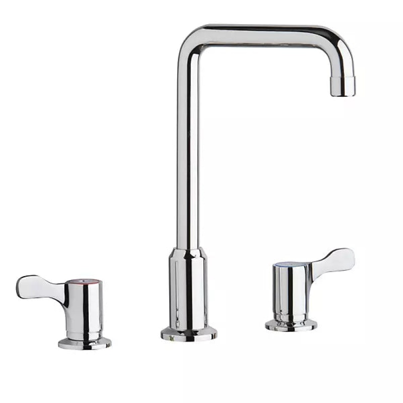 Chrome Deck Mount Kitchen Faucet