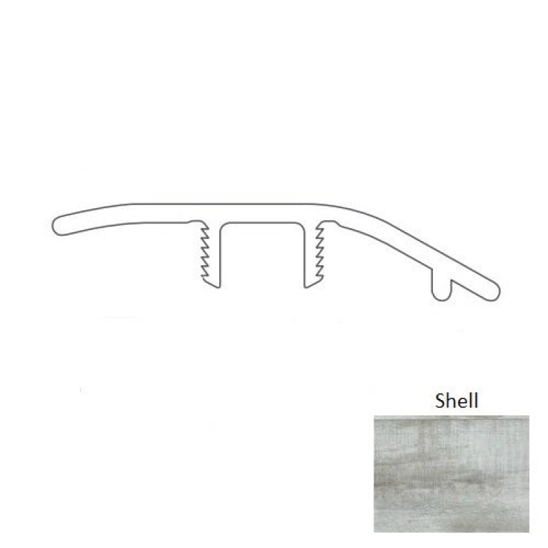 Adura Rigid Rectangle (Pr1) Cape May Shell Luxury Vinyl Moulding / Trim - 94" Reducer - Embossed
