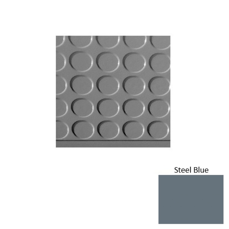 Roppe Steel Blue Stair Tread with Dupont Kevlar