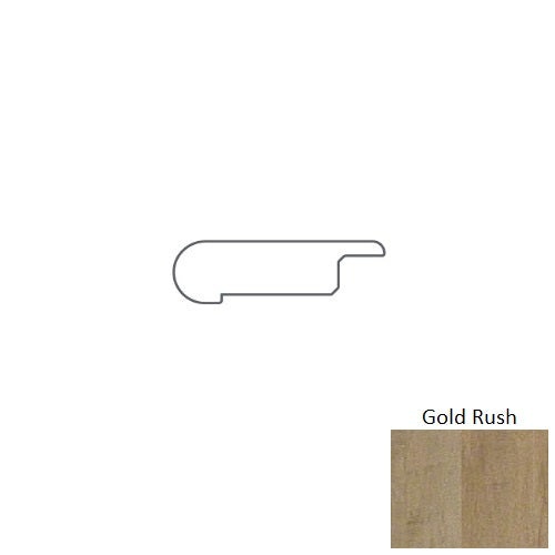 Gold Rush Hardwood Moulding / Trim - 2" x 78" Overlap Stair Nose - Hand Scraped