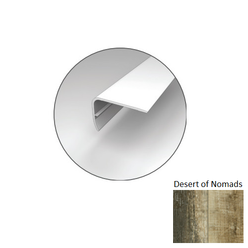 Uncharted Territory Desert Of Nomads Luxury Vinyl Overlap Stair Nose