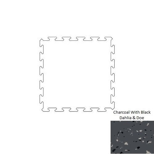 Tuflex Force Charcoal Interlocking Rubber Tile