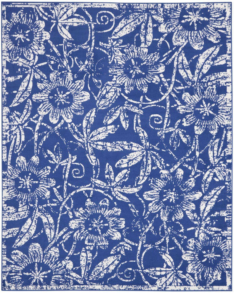 Whimsicle Whs05 Navy Polypropylene Farmhouse Area Rug