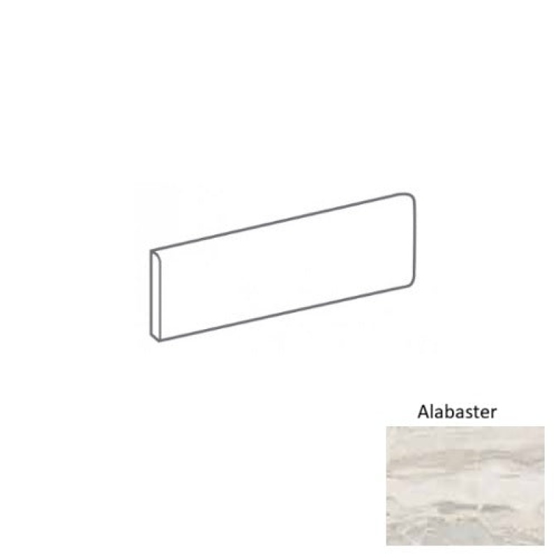 Fissura Alabaster Porcelain Floor & Wall Trim