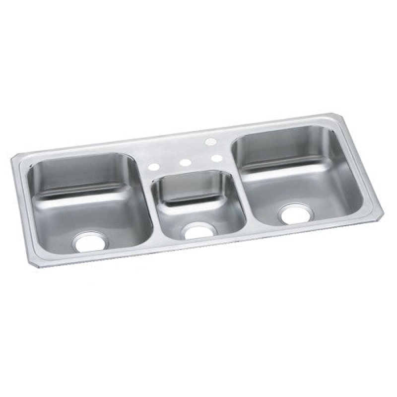 Elkay Stainless Steel Drop-In Triple Bowl Kitchen Sink
