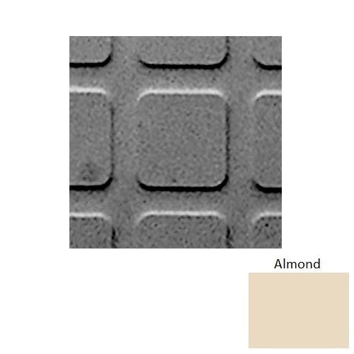 Flextones Almond Sq Square 2 Rubber Distinct Designs Tile - Textured - 18" X 18"