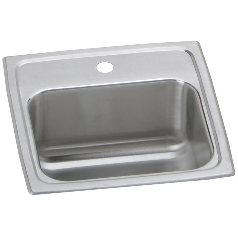 Bcr151 Celebrity Stainless Steel Drop In Single Bowl Bar Sink - 15" X 15" X 6 1/8" With 1 Hole - Stainless Steel