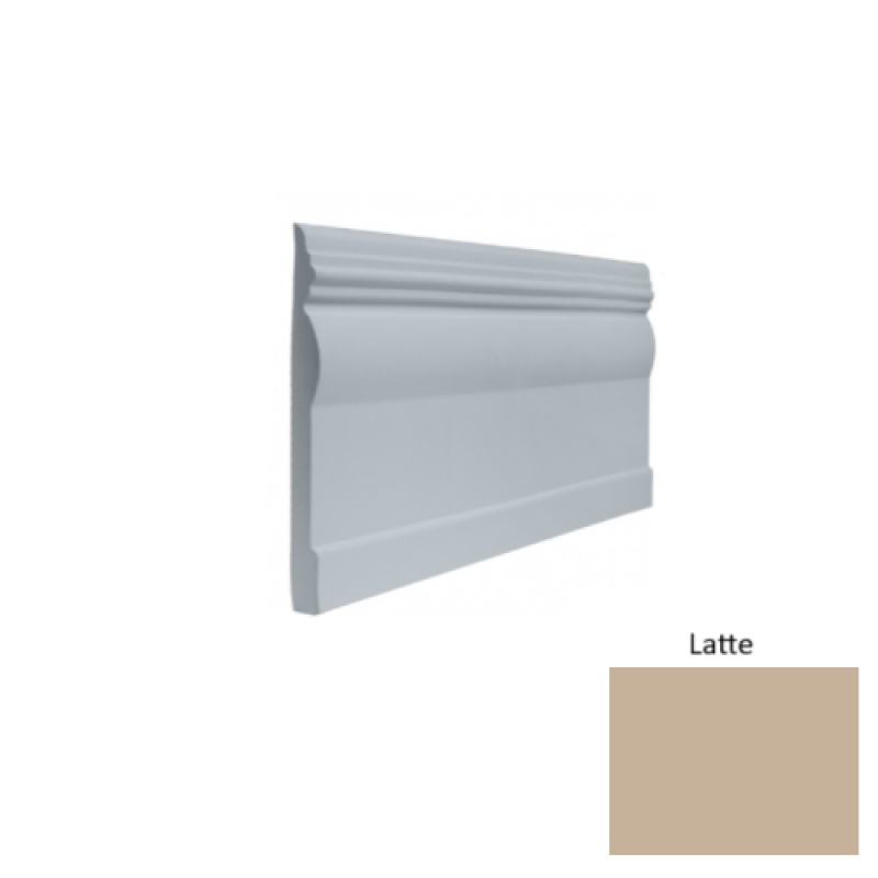 Contours #45 Novel Latte Rubber Profiled Wall Base - Satin