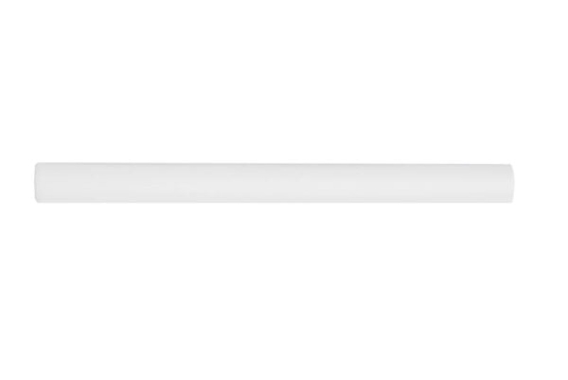 Artisan White Bead Ceramic Wall Trim - 1" x 12" Liner - Glossy