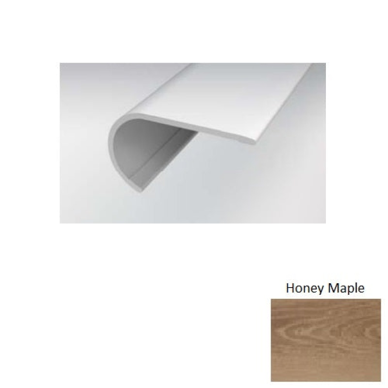 Cyrose Honey Maple Luxury Vinyl Moulding / Trim - 12 1/5" X 50" Round Stair Nose - Matte