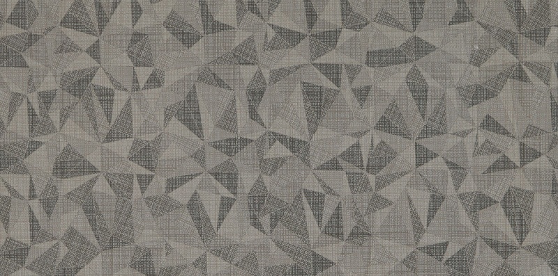 Fabric Art Modern Kaleidoscope Ashen Steel Prism Porcelain Tile