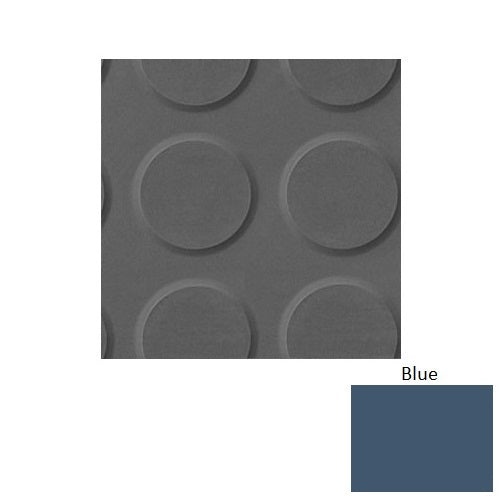 Flextones Blue Rgt Radial Ii Rubber Distinct Designs Tile - Textured - 18" X 18"