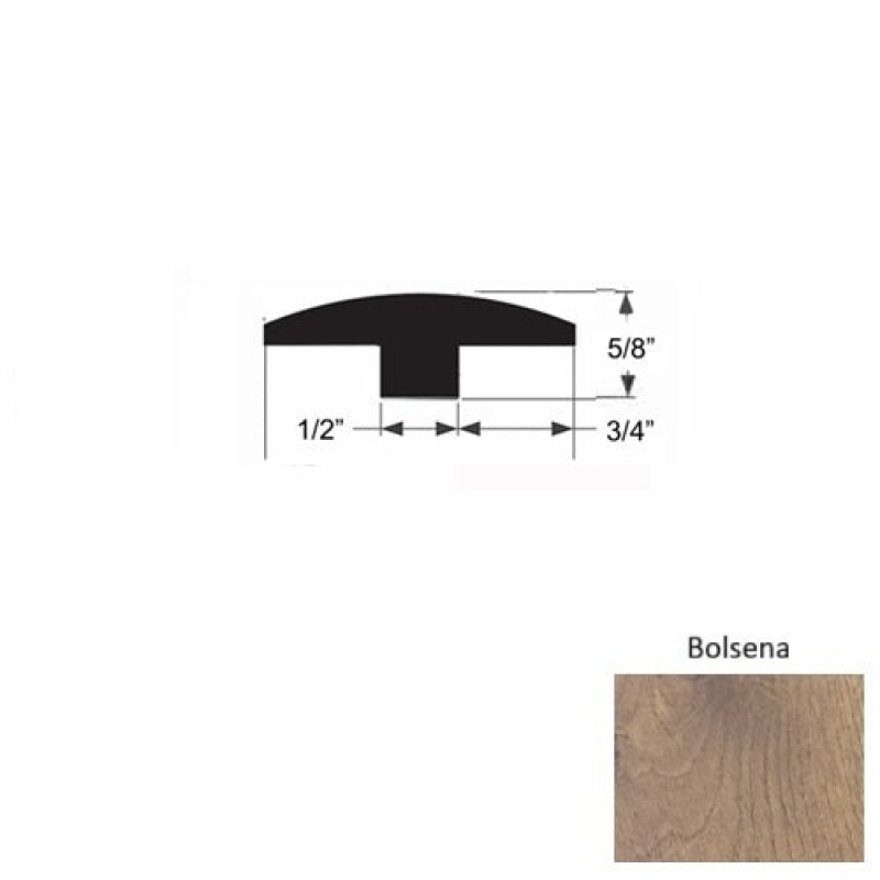 Lago Bolsena Hardwood Moulding / Trim - 2" X 78" T Molding - Urethane