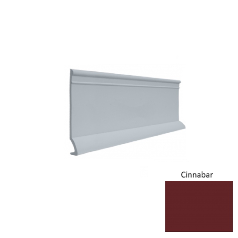 Contours #90 Intrigue Cinnabar Rubber Profiled Wall Base - Satin