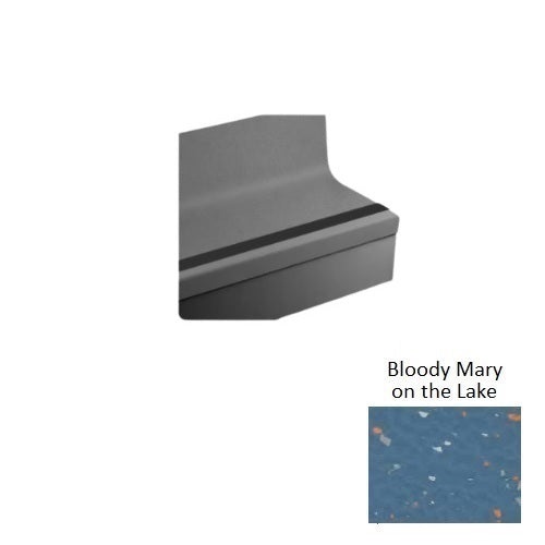 Rice Paper Rubber Stair Tread with Riser