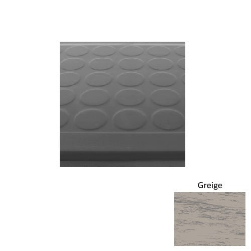 Marbleized 92 Greige Low Profile Raised Circular Rubber (Sq) Stair Tread - Textured
