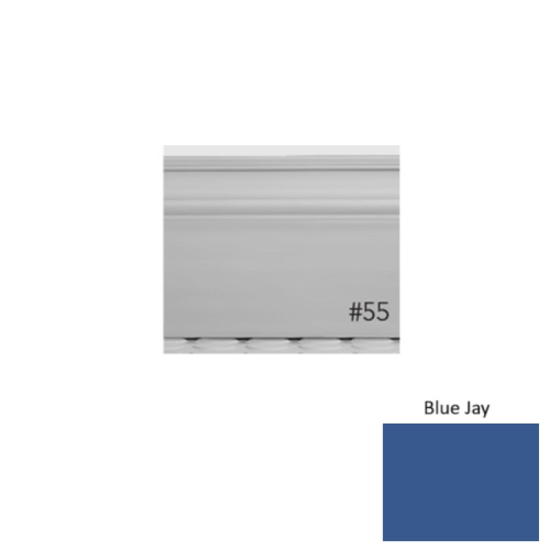 Pinnacle Plus #55 Nobility Blue Jay Rubber Wall Base - 5 1/2" X 8 Ft