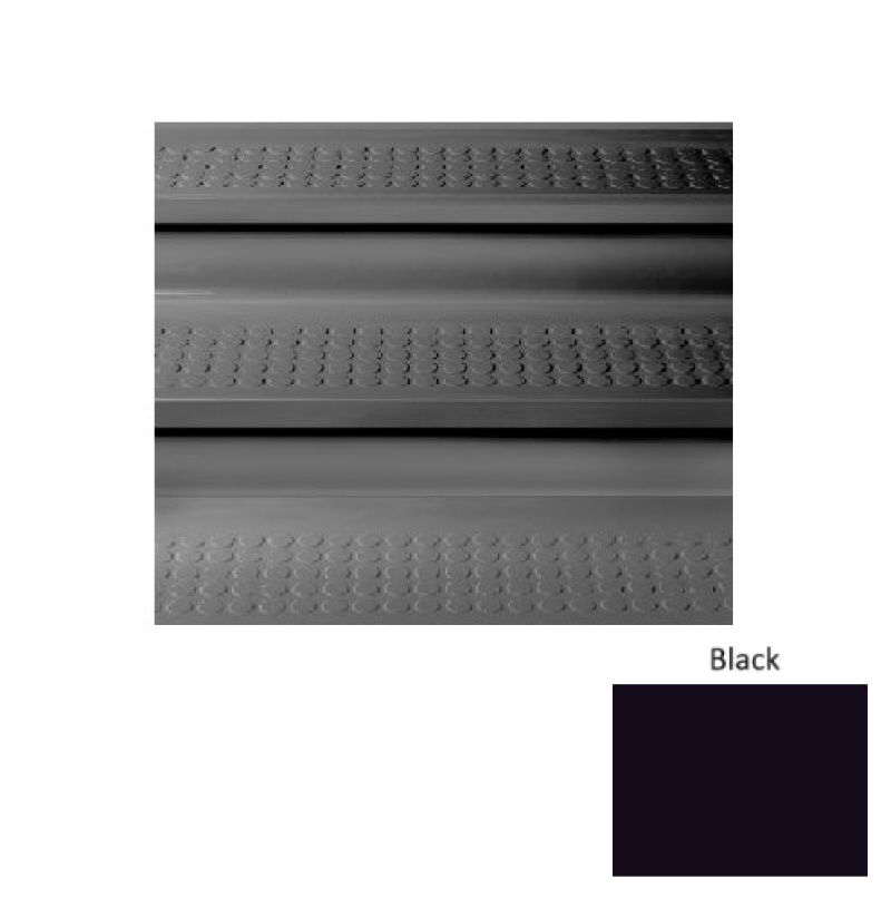 Roppe Black Raised Circular Rubber Stair Tread