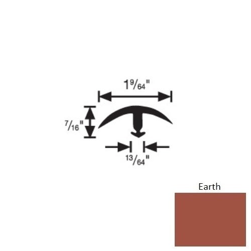 Flextones Earth Vinyl 162 Snap Down Divider
