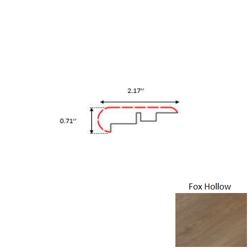 Aquaproof Fox Hollow 94.5" Embossed Stair Nose