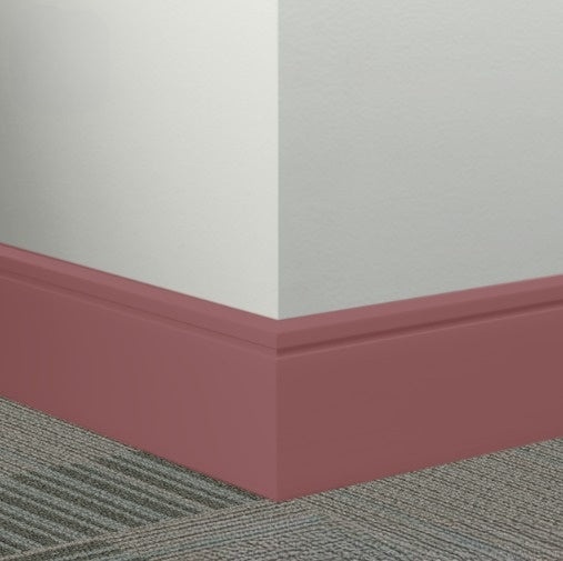 Johnsonite Salsa Rubber Millwork Contoured Wall Base, 8" x 96" x 1/4" Reveal, 8"