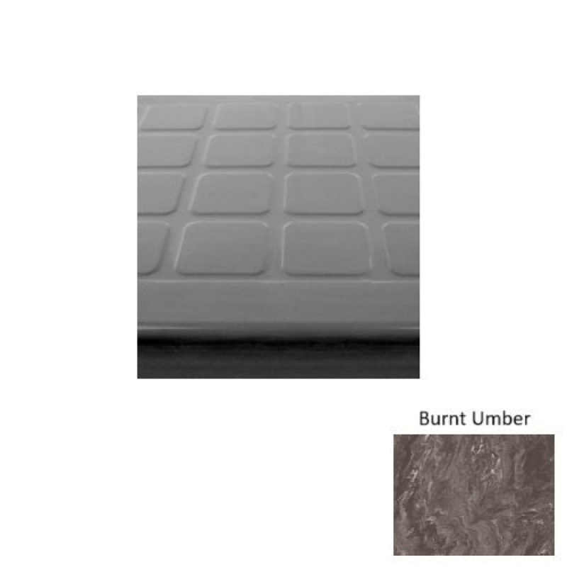 Marbleized Burnt Umber Textured Rubber Stair Tread