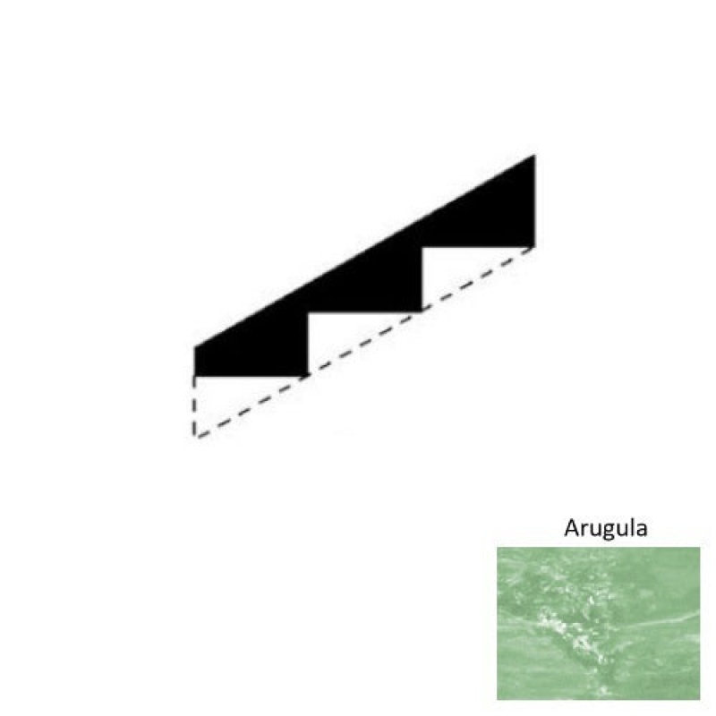 Marbleized Arugula Rubber Stringers - Smooth